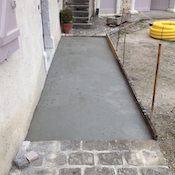 concrete slab in the Pyrénées Atlantiques Hagetaubin